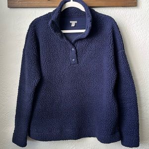 Aerie - Sherpa Quarter Snap Sweatshirt